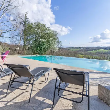 Roumentas - Piscine Chauffee & Vue Pyrenees Navailles-Angos